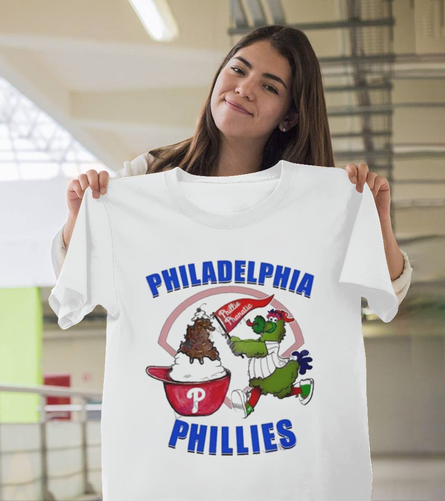 Philadelphia Phillies Phanatic Ice Cream Ring The Bell T-Shirt