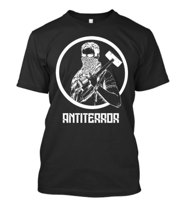 Antiterror Russian Machine Warrior With Sledgehammer T-Shirt