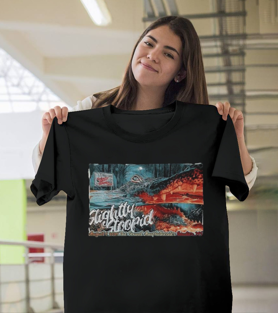 Slightly Stoopid Live August 4 2024 The Sound Amphitheater Gautier MS Alligator T-Shirt