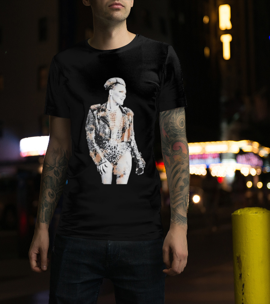 Pink Trustfall Bleach Rock Star Bold T-Shirt