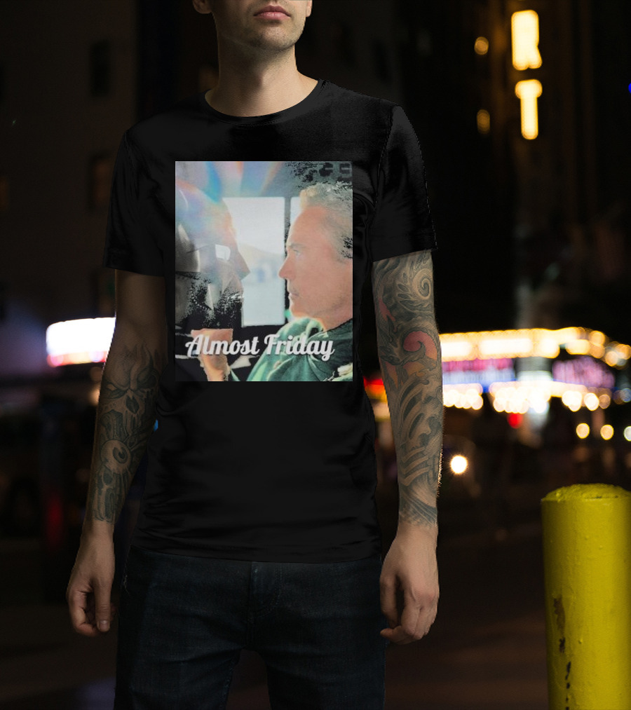 Almost Friday Downey Marvel Mask Face Off T-Shirt