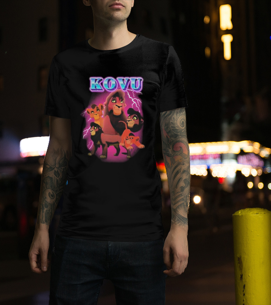 Kovu Lion King 2 Characters Purple Lightning Scene T-Shirt