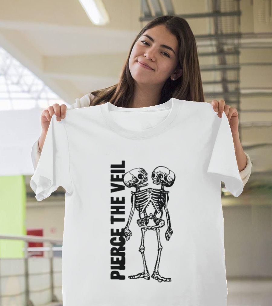 Pierce The Veil Conjoined Skeleton T-Shirt