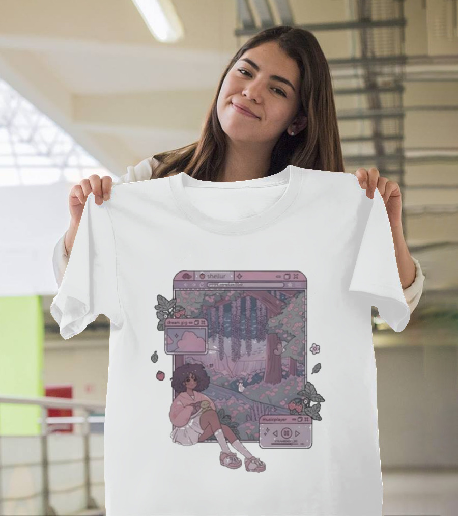 Sheilur Dreamy Strawberry Dream 2024 Musicplayer Aesthetic T-Shirt