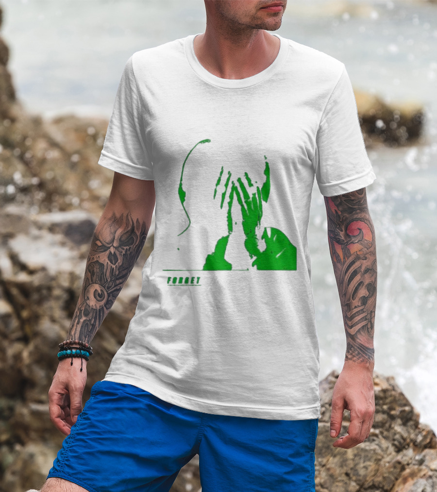 The Twilight Sad Forget The Night Ahead Green Silhouette With White Eyes T-Shirt