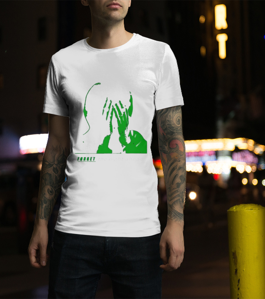 The Twilight Sad Forget The Night Ahead Green Silhouette With White Eyes T-Shirt