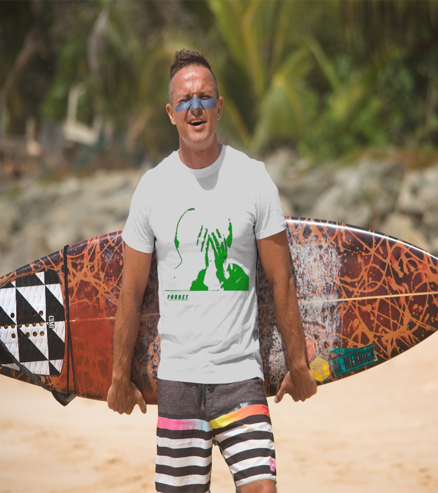 The Twilight Sad Forget The Night Ahead Green Silhouette With White Eyes T-Shirt