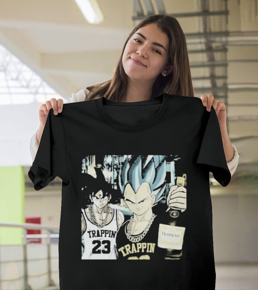 Goku Vegeta Trappin 23 Hennessy Streetwear T-Shirt