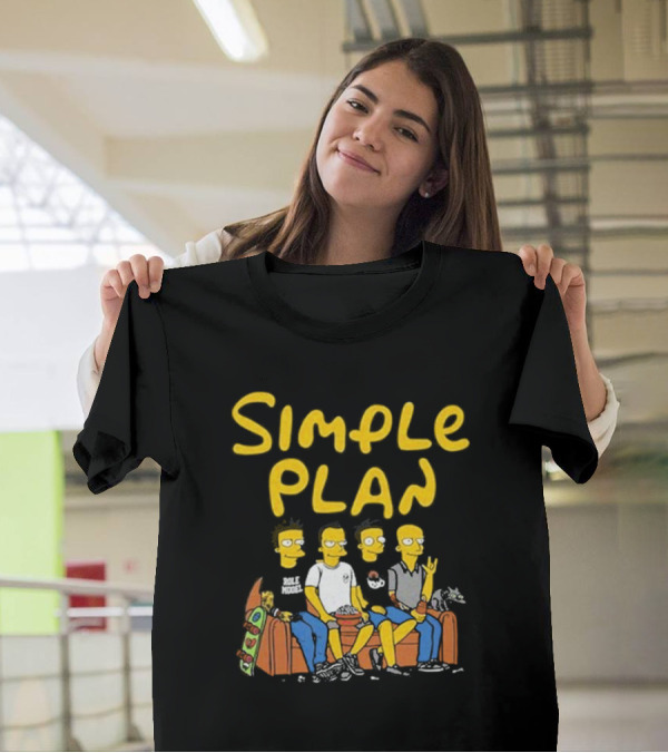 Simple Plan Cartoon Band North American Tour T-Shirt