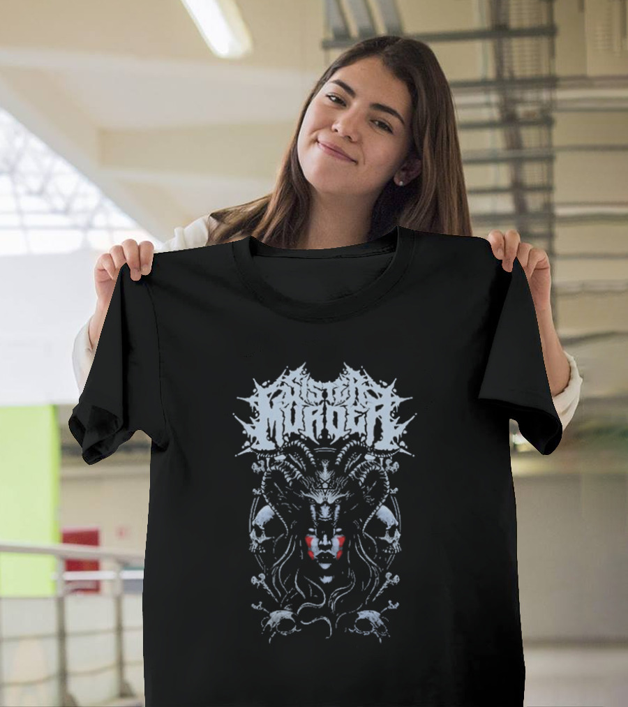 Sister Murder Skull Demon Iconography T-Shirt