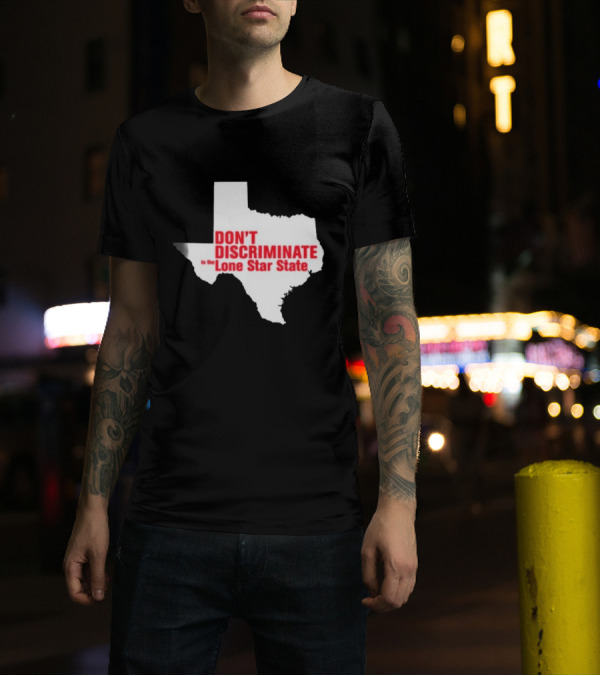 Major Hightide Don't Discriminate In The Lone Star State Map T-Shirt