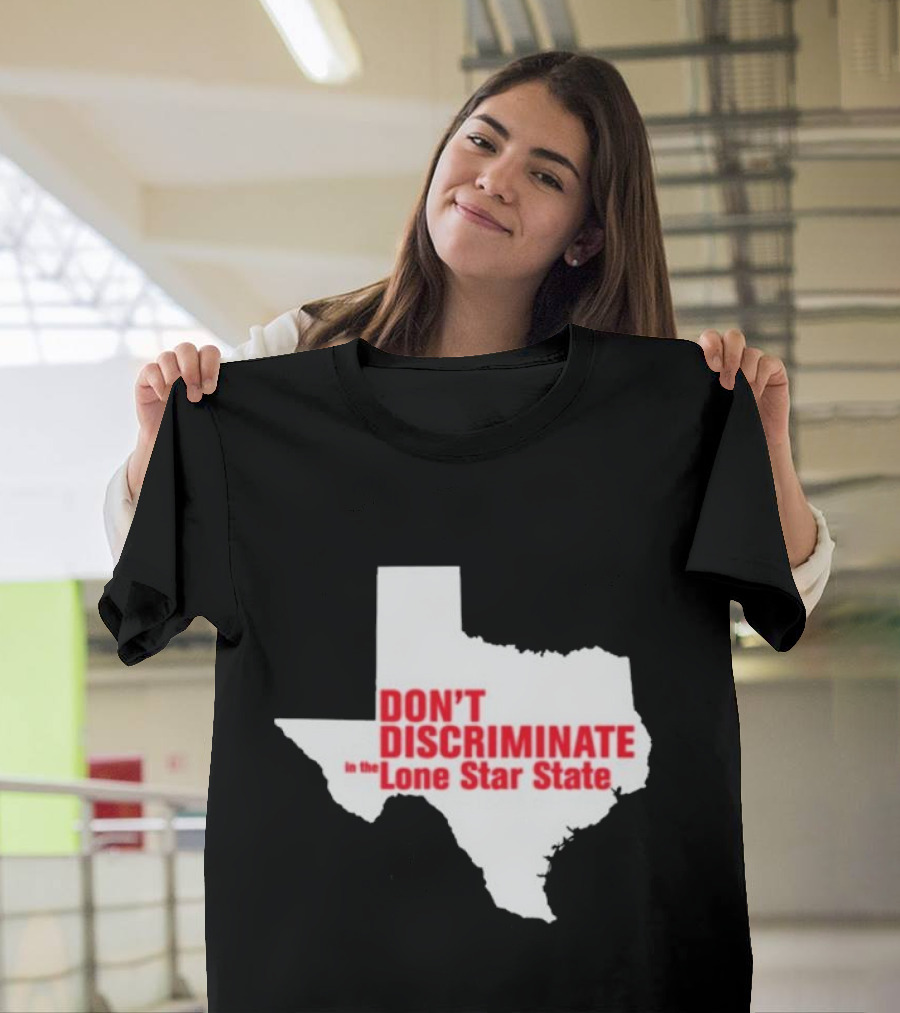 Major Hightide Don't Discriminate in the Lone Star State Map T-Shirt