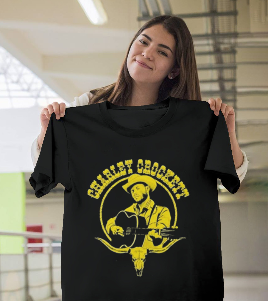 Charley Crockett The Longhorn 2024 Cowboy Guitar Texas Skull T-Shirt