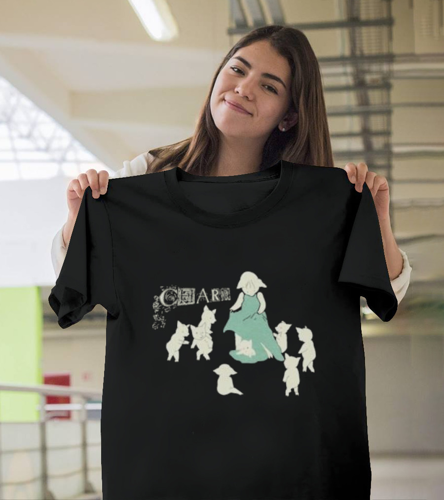 Clairo Charm Herd with Girl and Cats T-Shirt