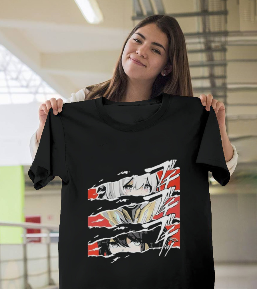 Honkai Star Rail Character Split Faces Ripple Effect T-Shirt