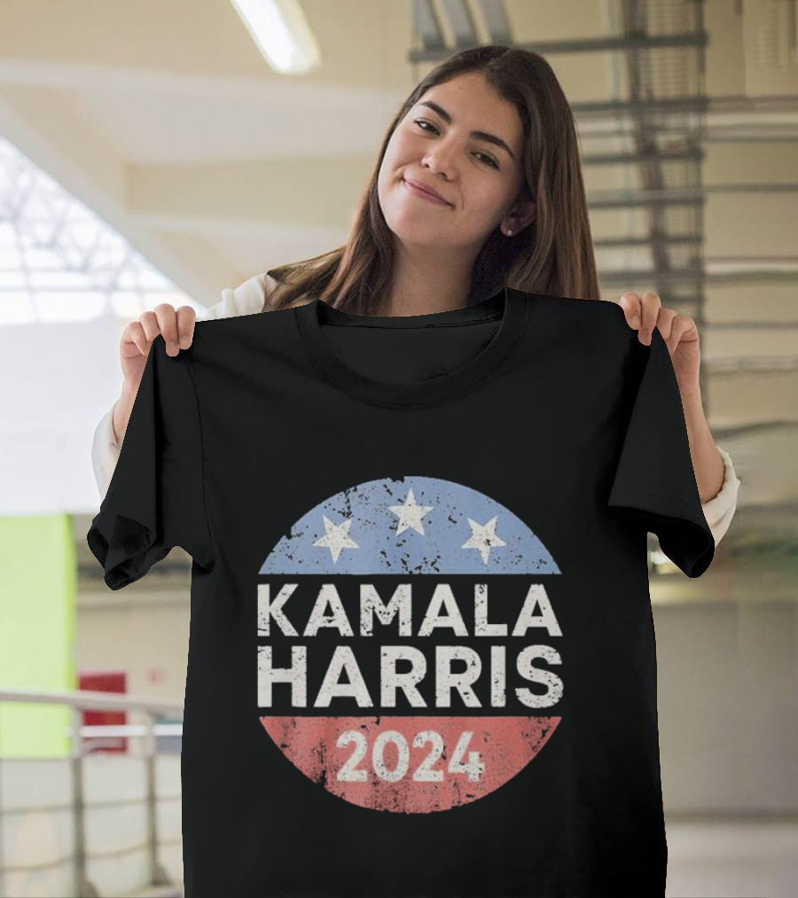 Kamala Harris 2024 Three Stars Election Campaign T-Shirt