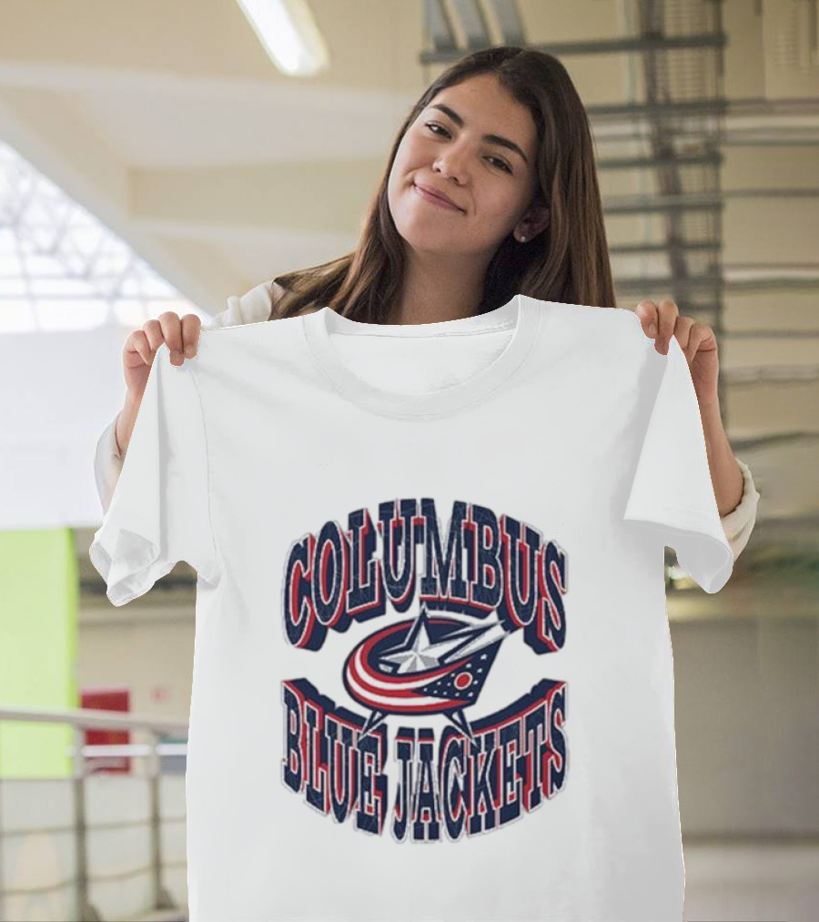Columbus Blue Jackets Official Team Emblem T-Shirt