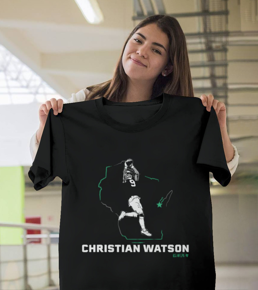 Christian Watson 9 State Football Star T-Shirt