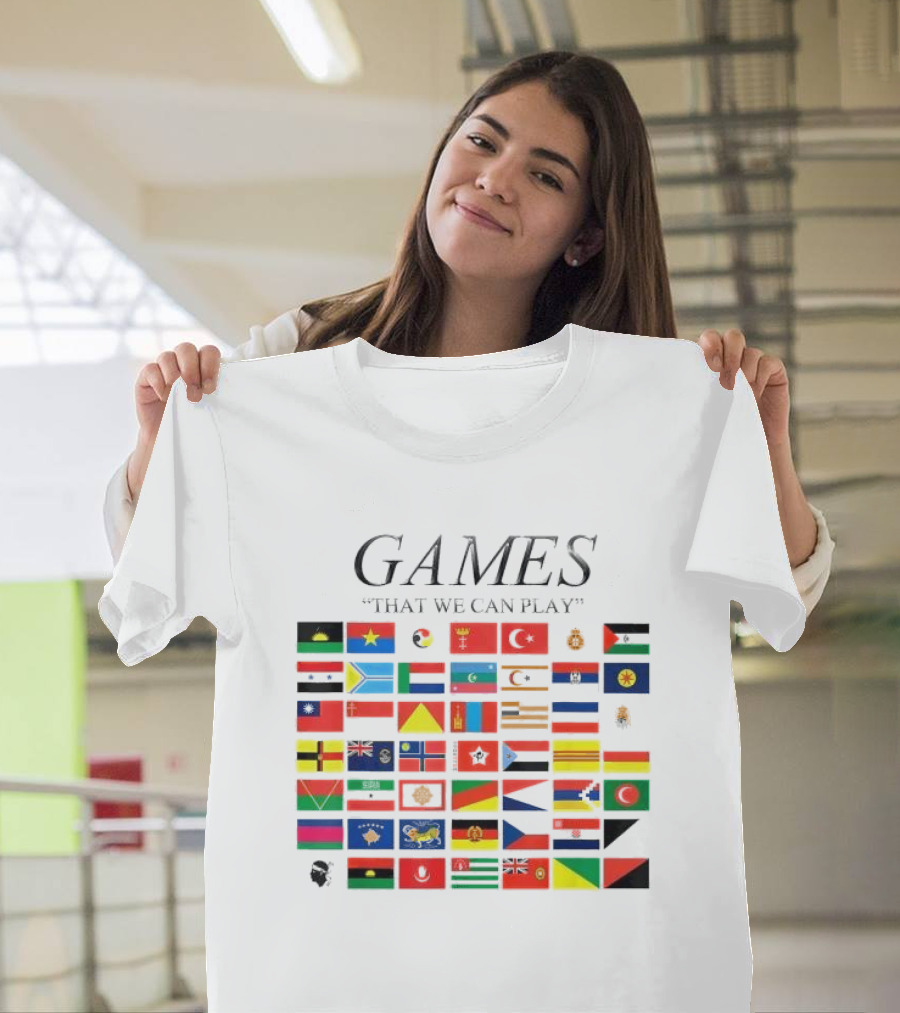 Games That We Can Play Flags Icons Collection T-Shirt