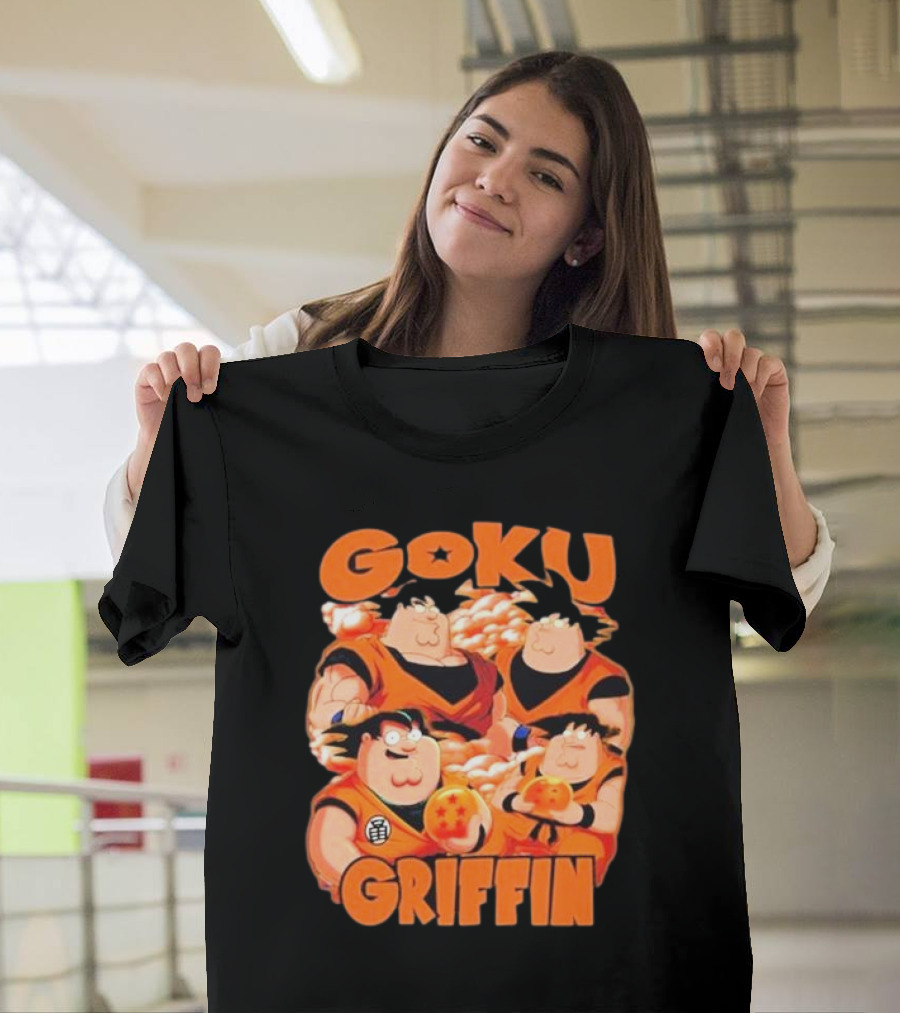 Goku Griffin Anime Family Crossover T-Shirt