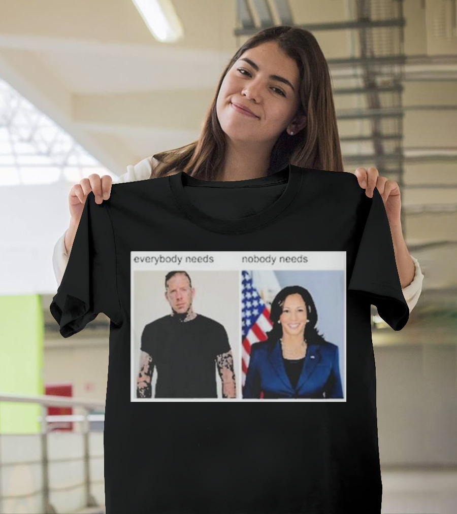 Everybody Needs Nobody Needs American Flag Tattoo Jacket T-Shirt