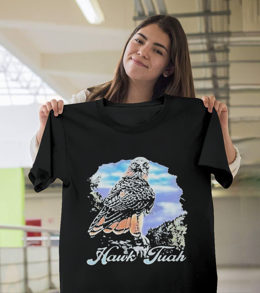 Hawk Tuah Scenic 70s Vintage Style Bird T-Shirt