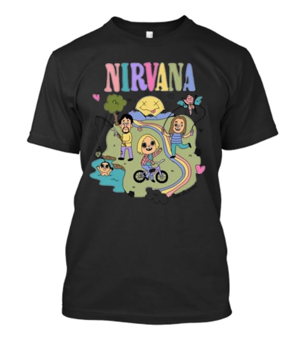 Nirvana Sean Solomon Cartoon Band T-Shirt