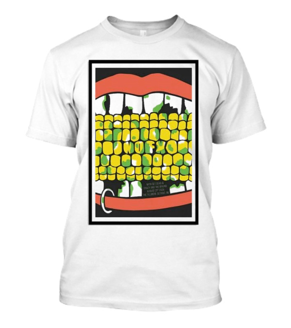 NOFX The Final Tour August 21 2024 Detroit MI Corn Mouth T-Shirt