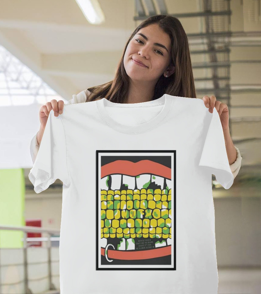 NOFX The Final Tour August 21 2024 Detroit MI Corn Mouth T-Shirt
