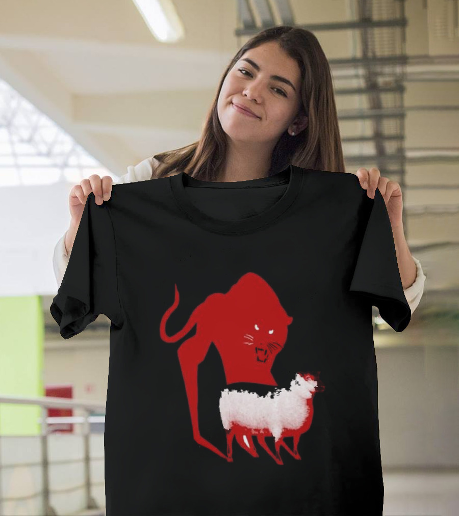 Spooks and Messiah’s High Lil Club Red Lion and White Sheep Contrast T-Shirt