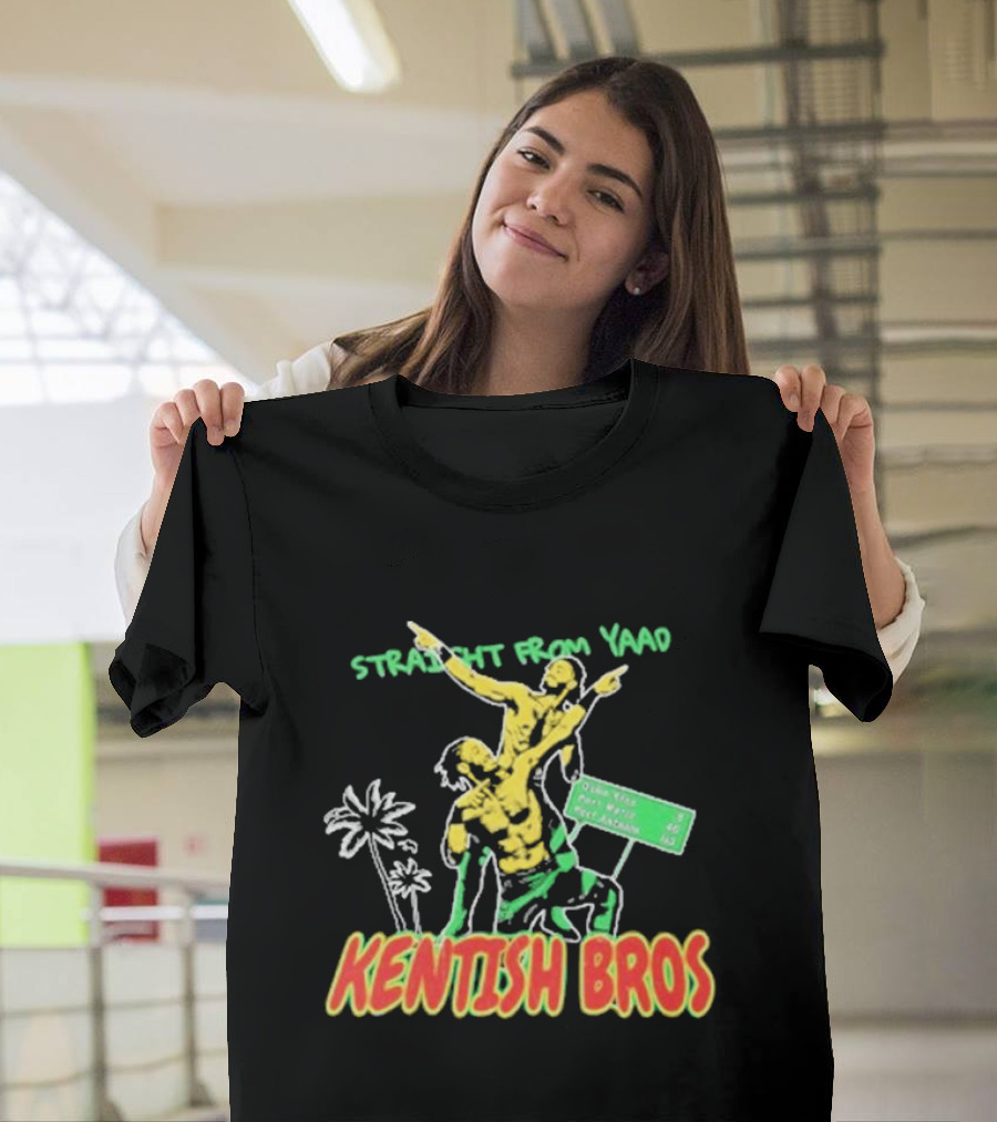Straight From Yaad Kentish Bros Ocho Rios Montego Bay Negril Jamaica T-Shirt