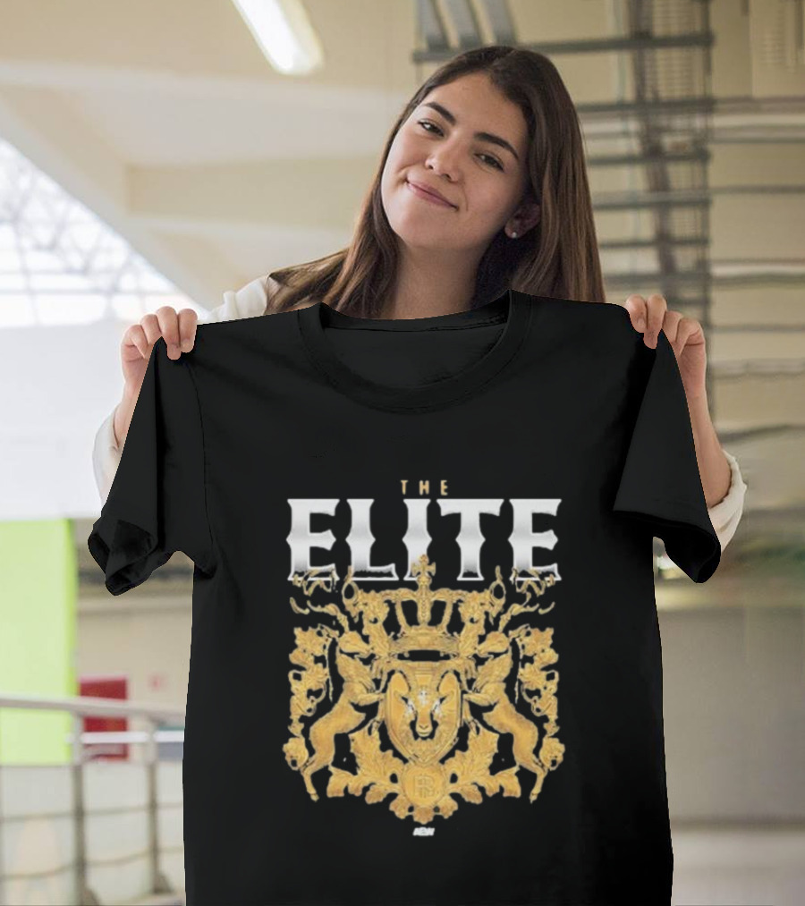 The Elite AEW Gold Coat Of Arms Crest T-Shirt