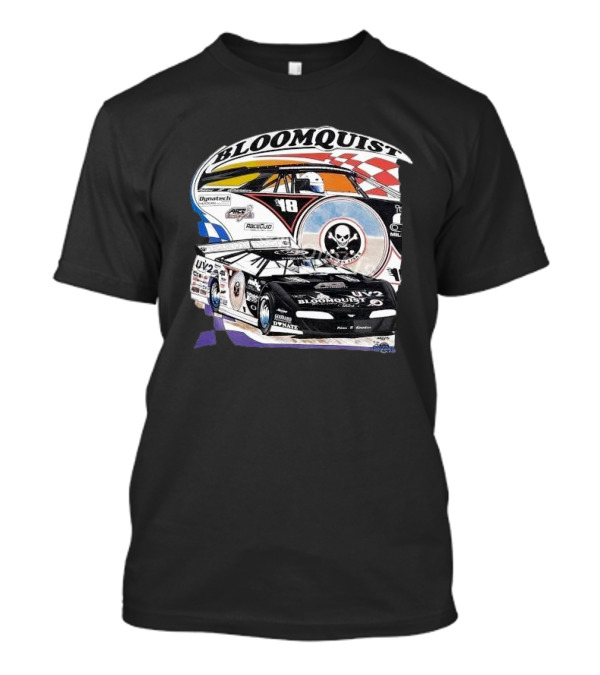 1998 Scott Bloomquist Dirt Late Model Champion Bloomquist Racing UV2 Dynatech Skulls Racing Graphics T-Shirt