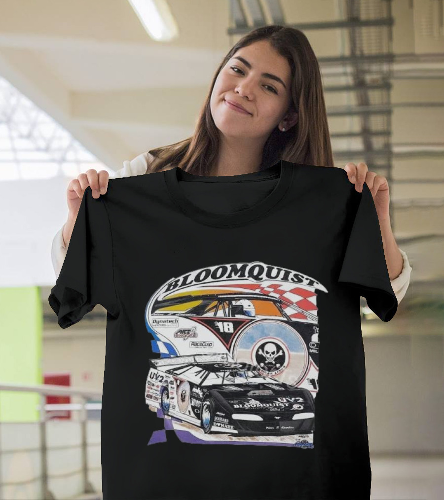 1998 Scott Bloomquist Dirt Late Model Champion Bloomquist Racing UV2 Dynatech Skulls Racing Graphics T-Shirt