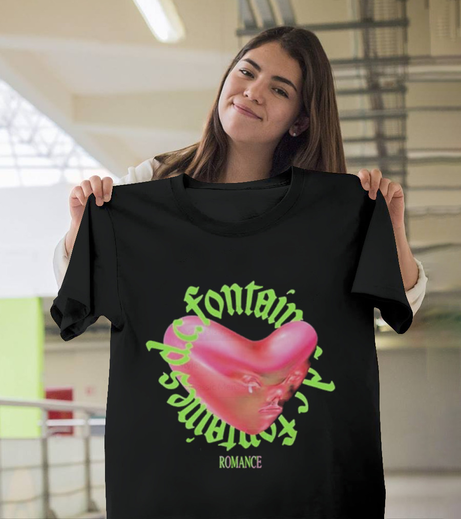 Fred Again X Fontaines DC Romance Heart Face T-Shirt
