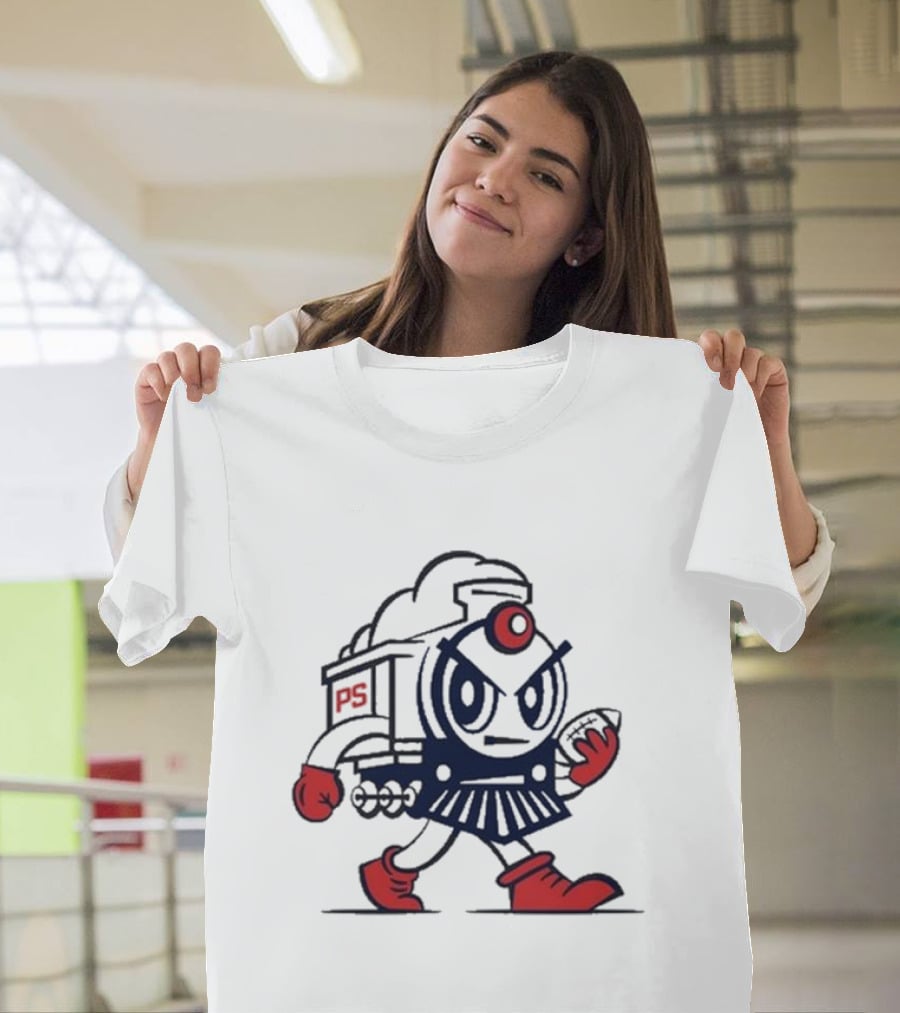 Josh Pate Mascot PS Train Football Character T-Shirt