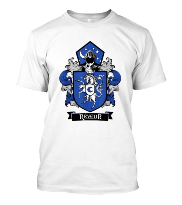 Rêveur House Of Dreamers RCA Givers School Spirit Unicorn Coat Of Arms T-Shirt
