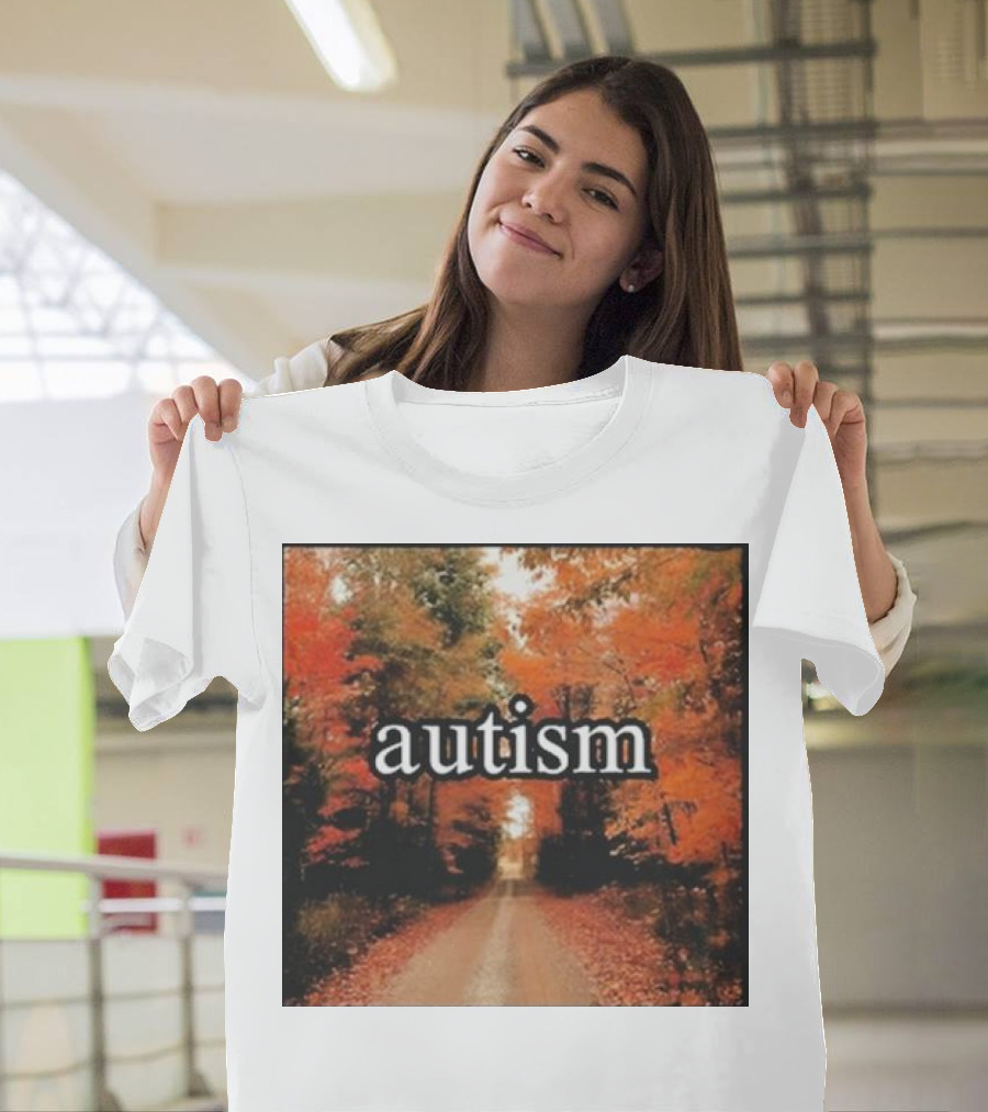 Autism In An Autumn Forest Pathway T-Shirt