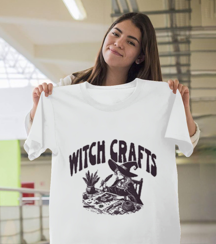 Witch Crafts Halloween 2024 Spooky Magic Hat and Table T-Shirt