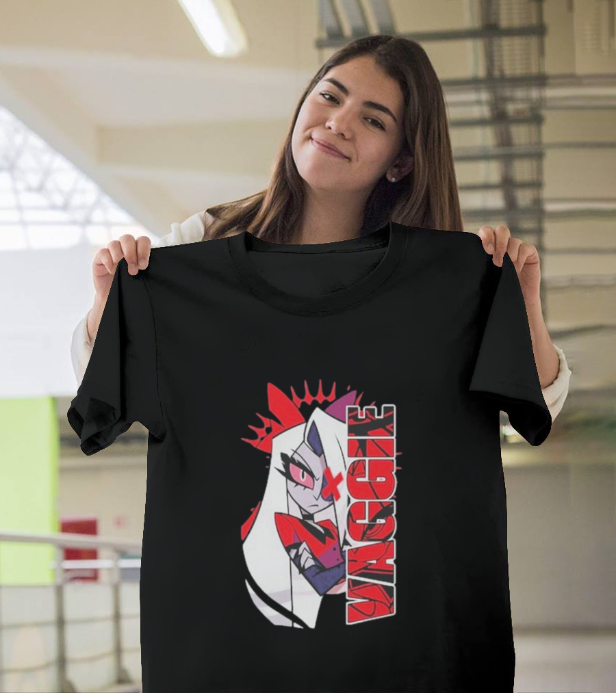 Hazbin Hotel Vaggie Red and White Character T-Shirt