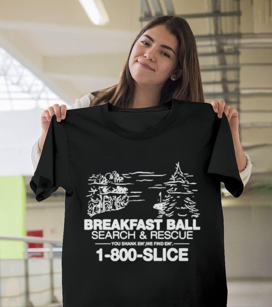 Golf Breakfast Ball Search and Rescue 1-800-SLICE You Shank Em We Find Em T-Shirt