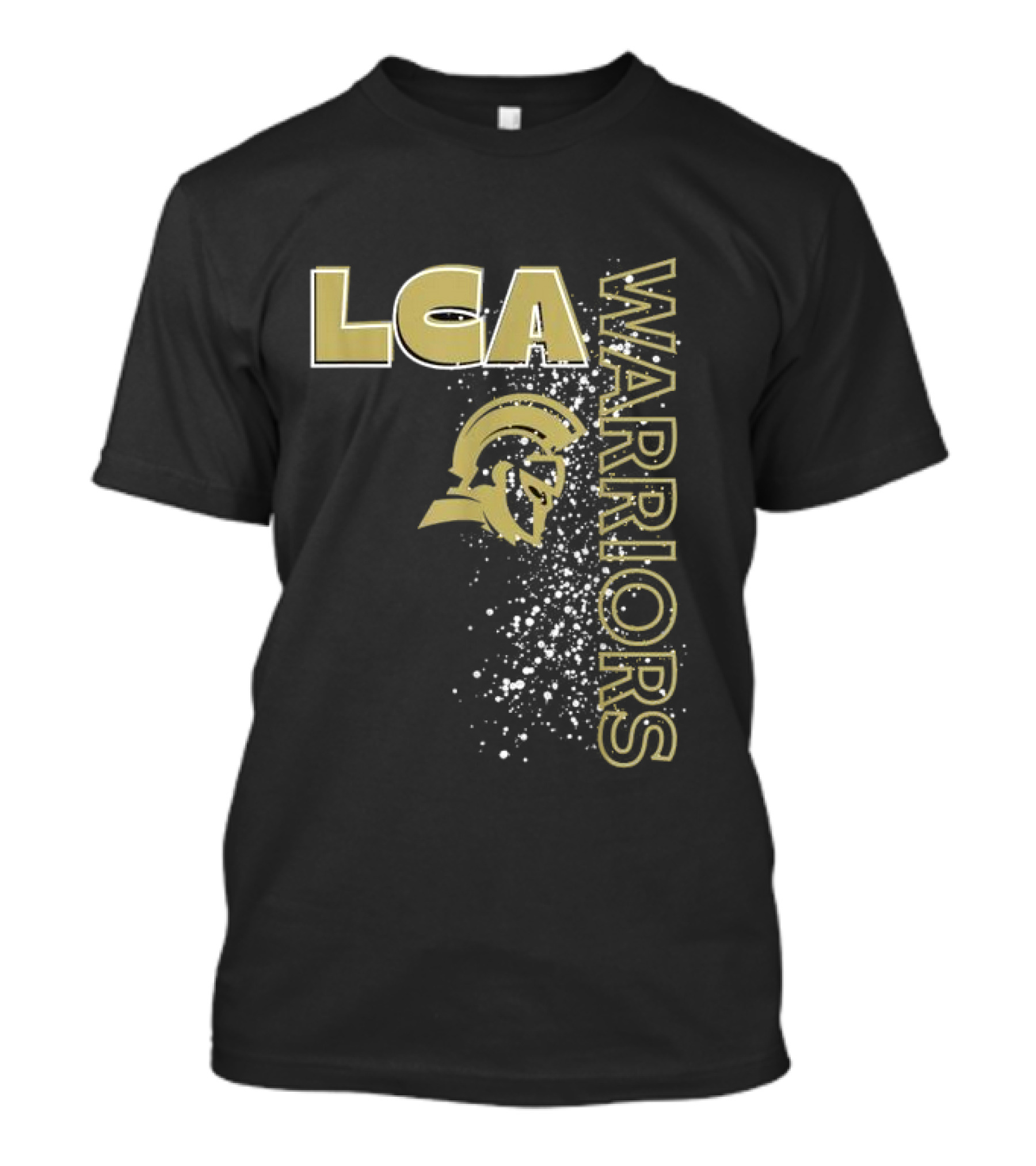 LCA Warriors Gold Helmet Spartans T-Shirt
