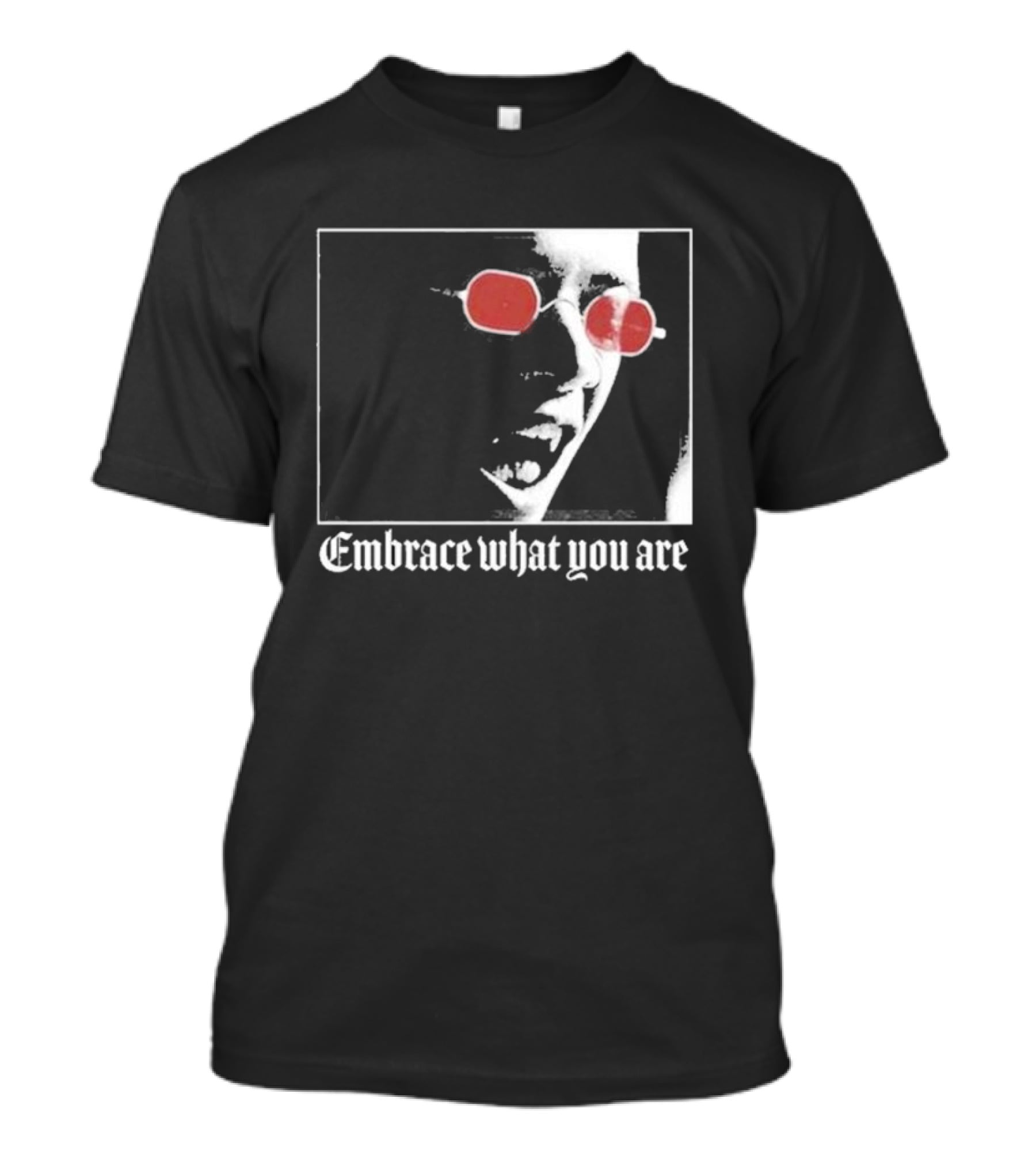 Bimolloy Embrace What You Are Red Glasses T-Shirt