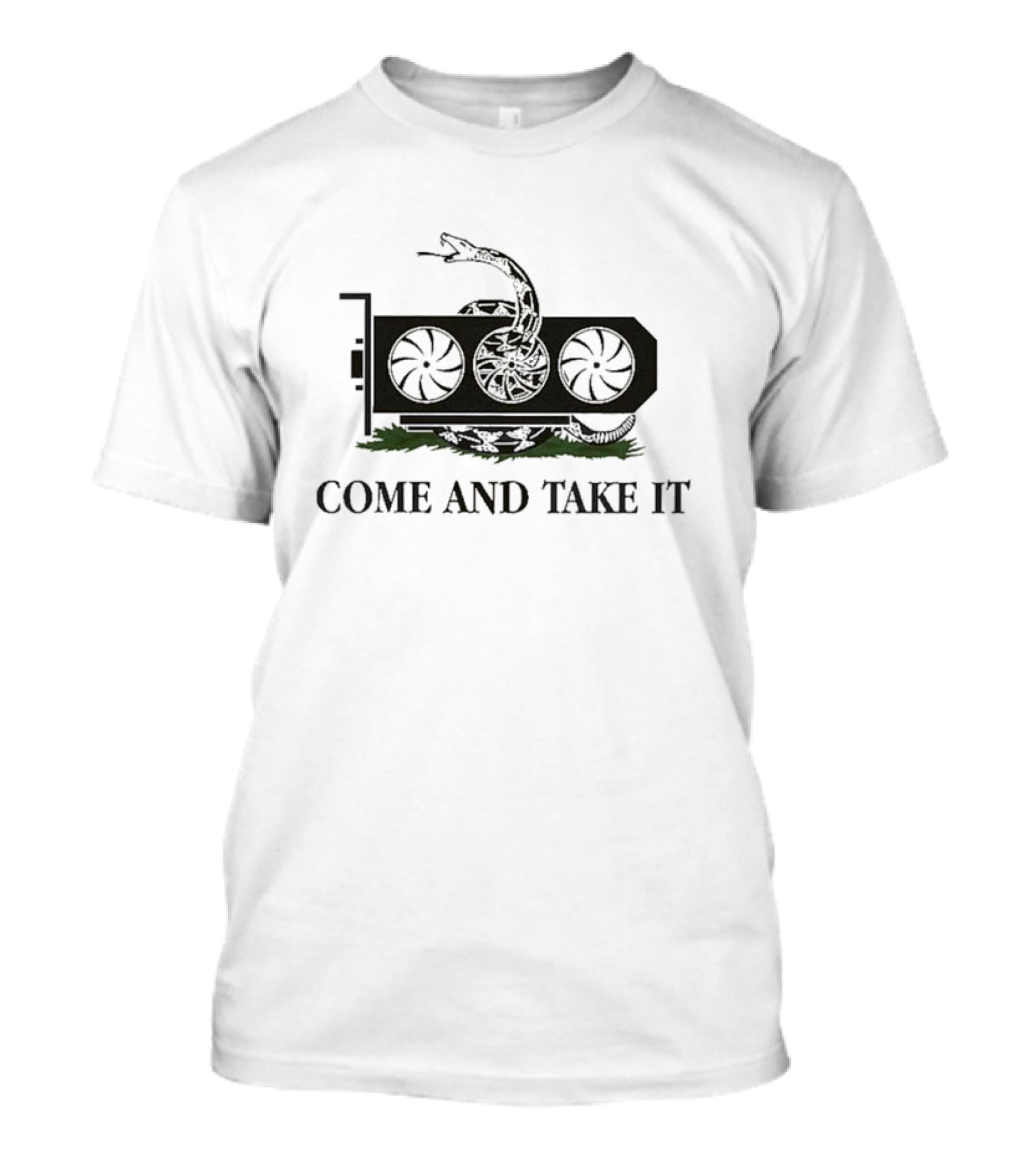Come And Take It Graphics Card Snake Coil T-Shirt