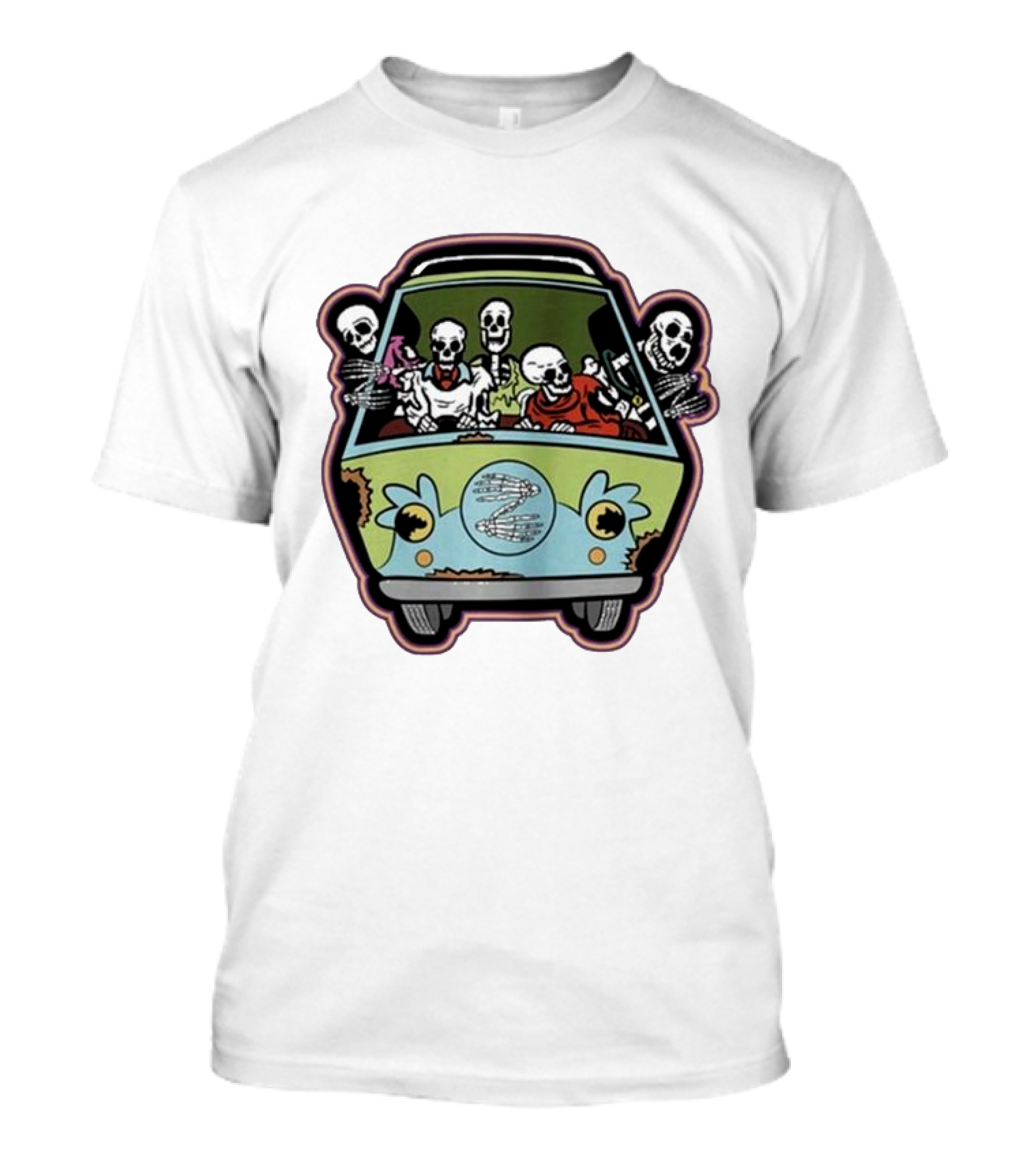 Deadbeats Inc Skeletons In Van T-Shirt