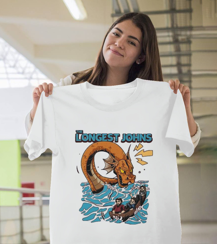 The Longest Johns Sea Monster Adventure Rowboat Journey T-Shirt