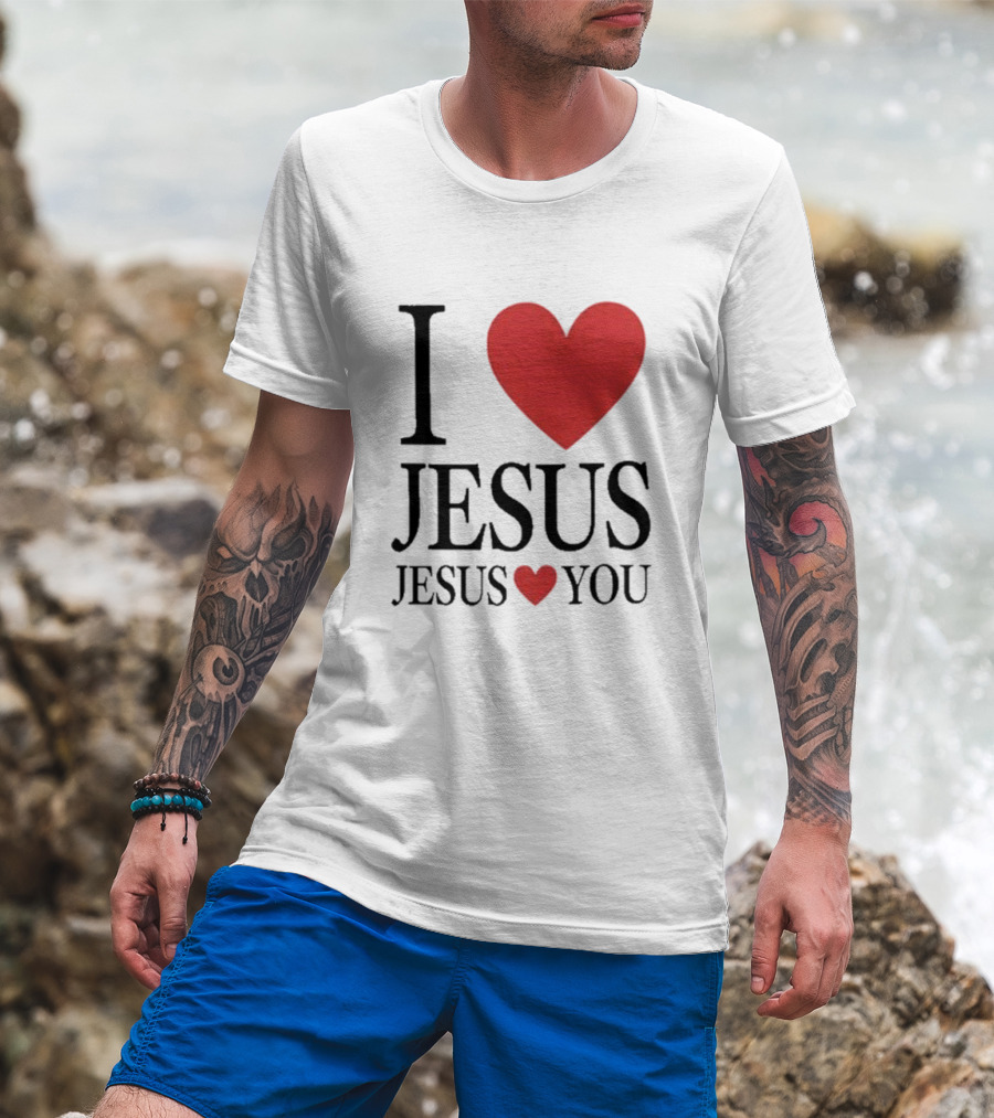 Bryce Crawford I Heart Jesus Jesus Loves You T-Shirt