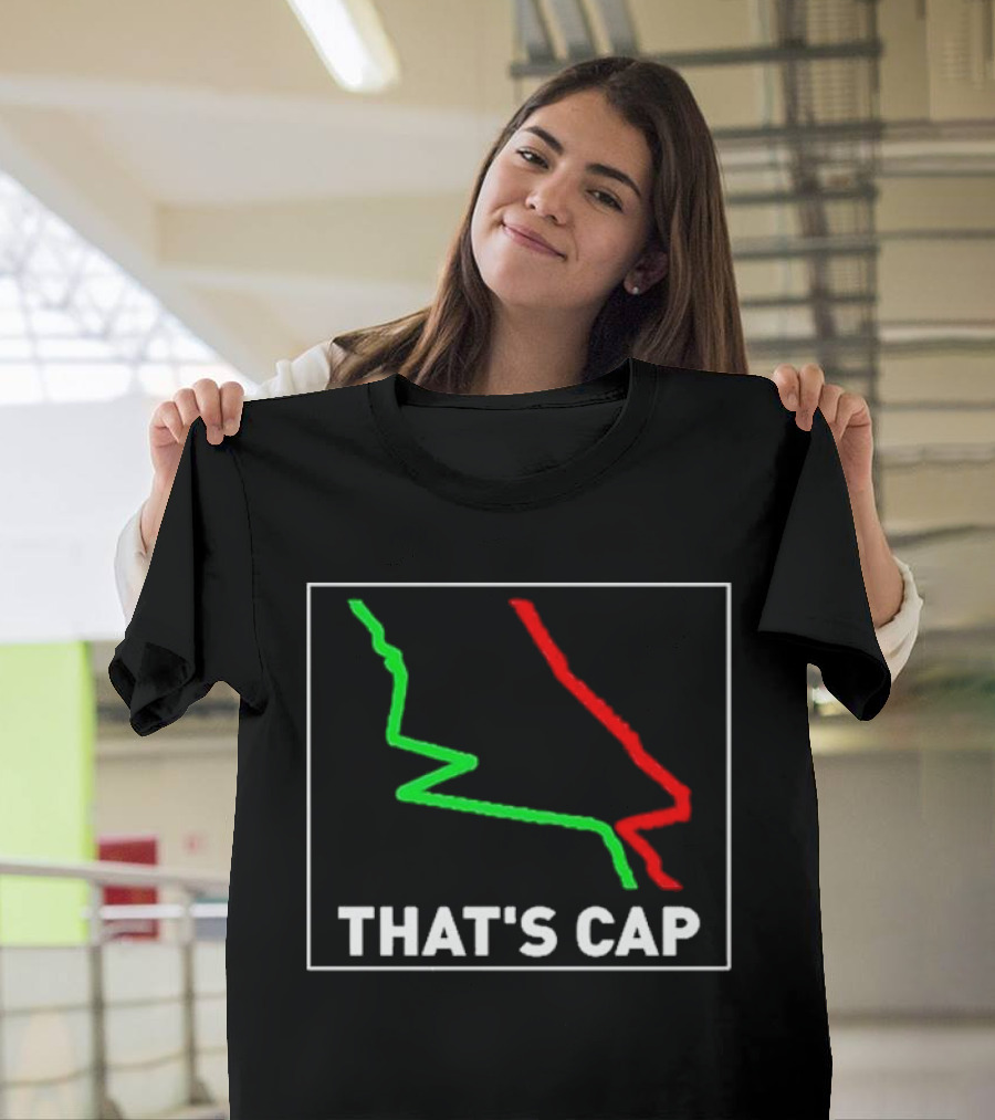 James Pettus That's Cap Red And Green Zigzag Lines T-Shirt