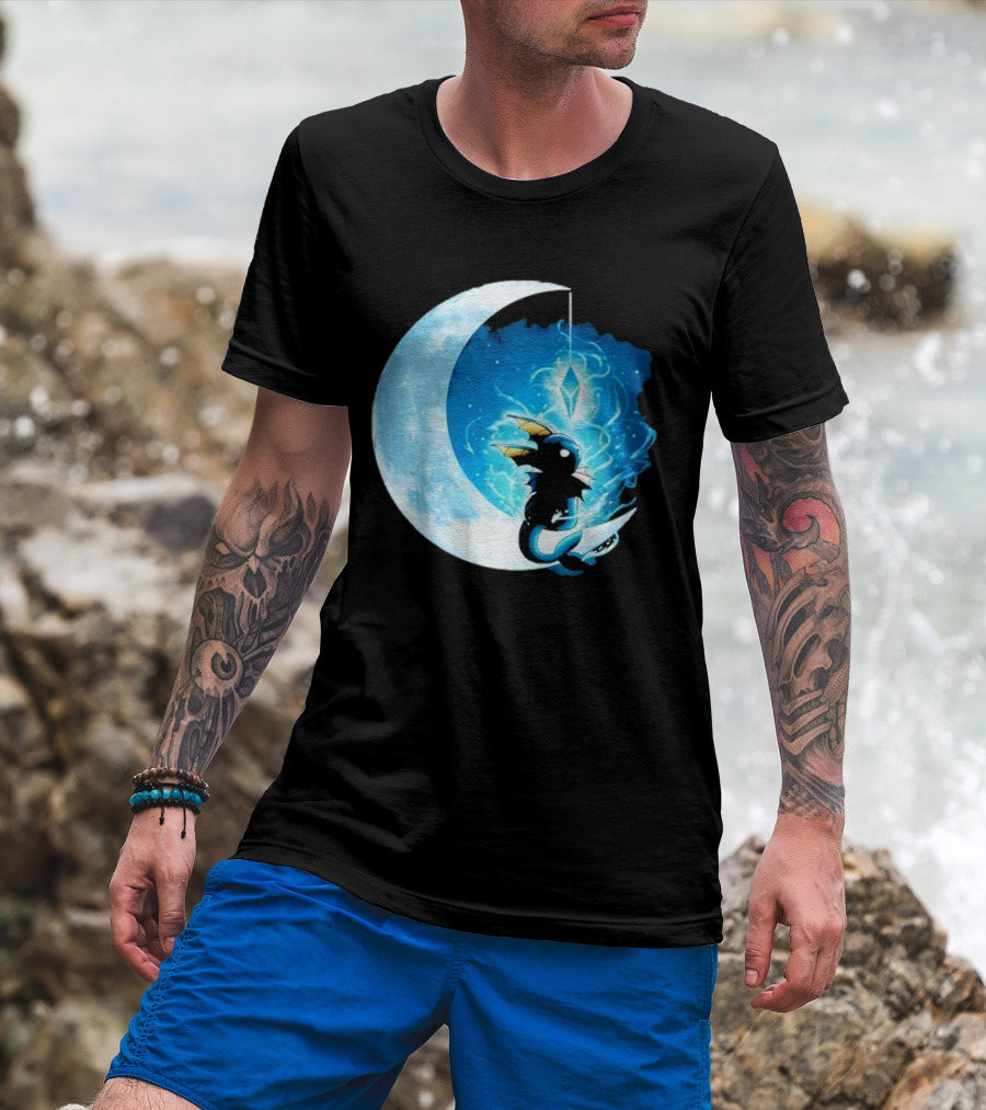 Water Stone Moon Dragon Vallina84 T-Shirt