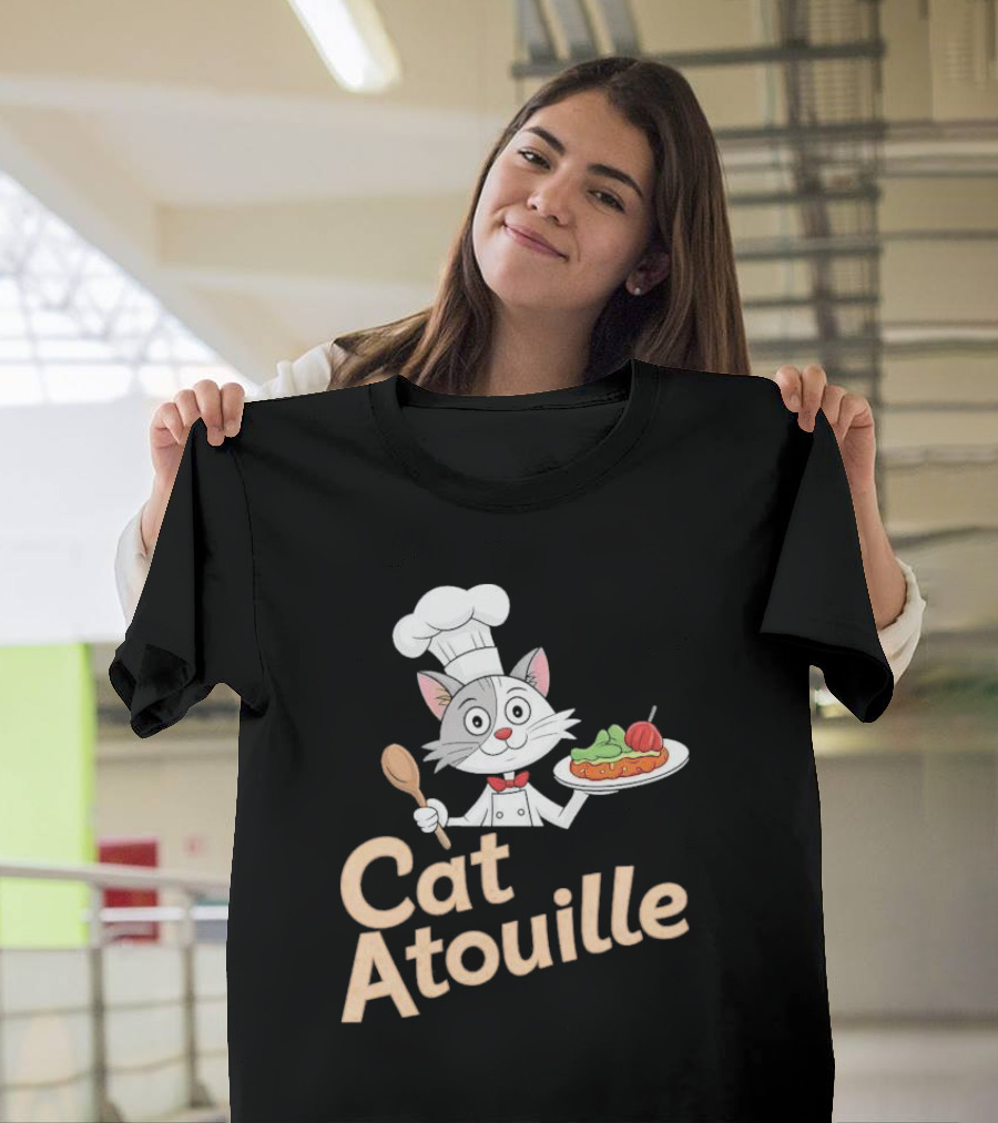 Cat Atouille Chef Cat with Ratatouille T-Shirt